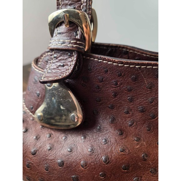 Claudia Firenze Brown Leather Handbag /Shoulder Bag Purse Italy - Picture 7 of 16